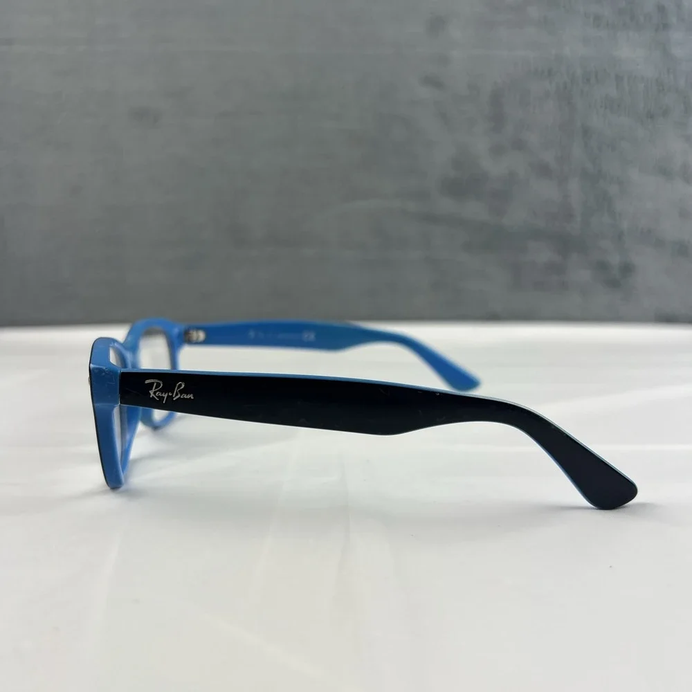 Ray-Ban Eyeglasses Youth RB 1528 3659 Black Blue Interior FRAMES ONLY 46-16-125